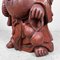 Wooden Hotei Buddha Temple Statue, Japan, 1930s, Image 10