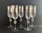 German Crystal Champagne Glasses by Gallo, 1980s, Set of 5 2