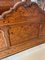 Antique Victorian King Size Figured Walnut Floral Marquetry Inlaid Bed, 1880 8