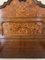 Antique Victorian King Size Figured Walnut Floral Marquetry Inlaid Bed, 1880, Image 6
