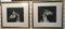 Simon Postgate, Storm, 2022, Charcoal Drawings on Paper, Framed, Set of 2 1