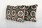 Housse de Coussin en Velours Ikat en Soie, 2010s, Set de 2 2