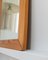 Espejo de pared italiano de madera de pino, años 60, Imagen 9