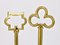 Mid-Century Austrian Brass Key Bookends, 1950s, Set of 2, Image 12