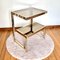 Gold Plated Side Table from Belgochrom, 1970s, Image 1
