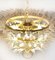 Palmette Ceiling Light with 104 Smoked Glasses, 1980s, Image 5