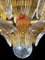 Lampada da soffitto Palmette con 104 bicchieri trasparenti e ambrati, anni '80, Immagine 10