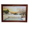 Kuta, Sunrise in a Winter Landscape in the Black Forest, 1950s, Oil on Canvas, Framed 2