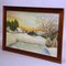 Kuta, Sunrise in a Winter Landscape in the Black Forest, 1950s, Oil on Canvas, Framed 3