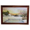 Kuta, Alba in un paesaggio invernale nella Foresta Nera, anni '50, Olio su tela, con cornice, Immagine 1