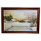 Kuta, Sunrise in a Winter Landscape in the Black Forest, 1950s, Oil on Canvas, Framed 1