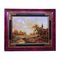 Viktorianischer Künstler, Hirte mit Herde in einer Landschaft, Öl auf Holz, 19. Jh., gerahmt 2