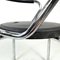 Italian Modern Chairs in Black Rubber and Metal by Airon, 1980s, Set of 4 9