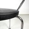 Italian Modern Chairs in Black Rubber and Metal by Airon, 1980s, Set of 4, Image 8