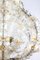 Lámpara de araña de cristal de Murano atribuida a Barovier & Toso, años 40, Imagen 10