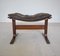 Vintage Danish Leather Footstool Ottoman by Ingmar Relling 1