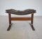 Vintage Danish Leather Footstool Ottoman by Ingmar Relling, Image 1