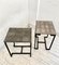 Tables d'Appoint en Galuchat, 1980s, Set de 2 2