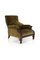 Victorian Brown Library Armchair 2