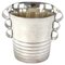 Art Deco Ice Bucket in Silver Plated Cooler, 1930s 1