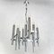 Chrome Ceiling Lamp attributed to Gaetano Sciolari for Boulanger, 1970s, Image 5