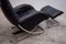 Chrome Rocking Lounge Chair with Footstool by Robert Haussmann, 1980s, Set of 2 4