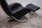 Chrome Rocking Lounge Chair with Footstool by Robert Haussmann, 1980s, Set of 2, Image 4