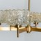 Brass and Glass Chandelier in the style of Fagerlund, 1960s 4