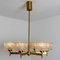 Brass and Glass Chandelier in the style of Fagerlund, 1960s 7