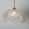 Vintage Flower Pendant Lamp in Clear Glass from Kaiser Leuchten, 1960 9