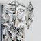Faceted Crystal and Silver Chrome Sconces by Kinkeldey, 1970s, Set of 2 3