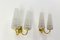 Sconces in Brass & Glass, 1960s, Set of 2 5