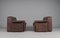 Brown Leather DS-12 Armchairs from de Sede, Switzerland, 1960s, Set of 2 7