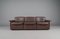 Sofá de tres plazas Ds-12 de cuero marrón de de Sede, Suiza, años 60, Imagen 1