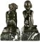 Art Deco Bronze Bookends Faun and Girl with Grapes by Pierre Laurel, 1925, Set of 2, Image 7