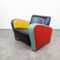 Postmoderner mehrfarbiger Vintage Sessel, 1980er 17
