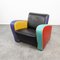 Vintage Postmodern Multicolored Armchair, 1980s 13