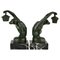 Art Deco Bookends Monkey with Lantern by Max Le Verrier, 1925, Set of 2 3