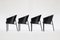 Schwarze Vintage Costes Esszimmerstühle von Philippe Starck für Driade, 1980er, 4er Set 3