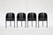 Schwarze Vintage Costes Esszimmerstühle von Philippe Starck für Driade, 1980er, 4er Set 2