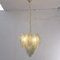 Suspension Chandelier with Murano Glass Leaves, Italy, 1990s, Image 4