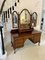 Victorian Figured Walnut Floral Marquetry Inlaid Dressing Table, 1880s 2