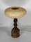 Large Brutalist Dutch Table Lamp with Rattan Shade, 1960s, Image 14