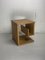 Architectural Dutch Blonde Oak Side Table, 1980s 8