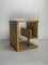 Architectural Dutch Blonde Oak Side Table, 1980s 9