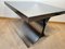 Curved Sofa Table in Stainless Steel, France, 1970s 9