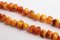 Vintage Orange Amber Beaded Necklace, 1960s 4