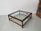 Large Rattan Coffee Table with Glass Tray, 1970, Image 3