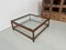 Large Rattan Coffee Table with Glass Tray, 1970, Image 15