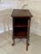 Victorian Figured Walnut Floral Marquetry Inlaid Bedside Cabinet, 1880s, Image 7